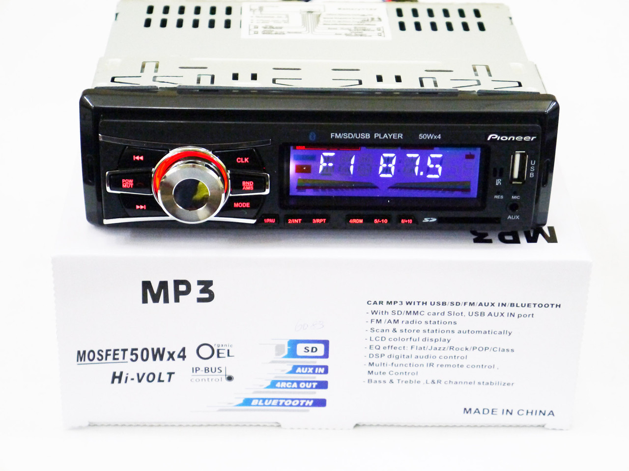 Автомагнитола 6083 Bluetooth+MP3+FM+USB+SD+AUX