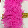 Страусове боа De'Lux TM "Glamora", шестишарове, колір Bright Pink  (01), 1 м, фото 3