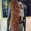 Страусове боа De'Lux TM "Glamora", шестишарове, колір Brown (08), 1 м, фото 3
