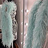 Боа страусові п'ятишарові, довжина 1,8 м, колір Pale Blue, фото 3