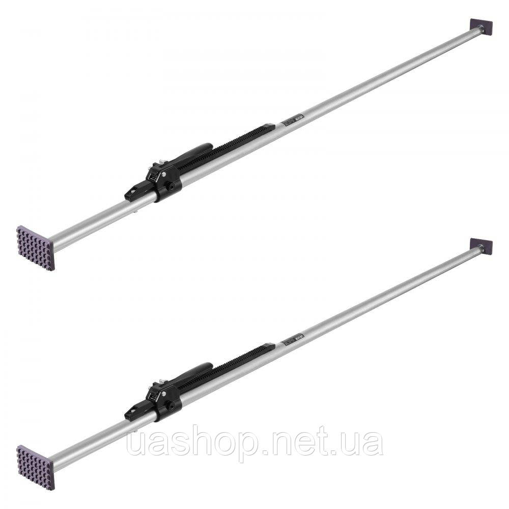Vevor 310062 2 x Регульована вантажна планка з храповим механізмом 2261-2641 мм, Сталевий стабілізатор навантаження з нековзними, фото 1