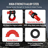 Vevor 310145 E 2 Spack 3/4 дюйма D-кільця вигнута з 7/8 дюймовим гвинтовим олівцем опору 28500 кг, фото 3