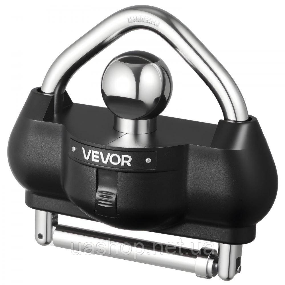 Vevor 310210 Замок для причепа, підходить для зчіпних пристроїв 1-7/8 дюйма, 2 дюйми, 2-5/16 дюйма, кульовий замок із захистом від, фото 1