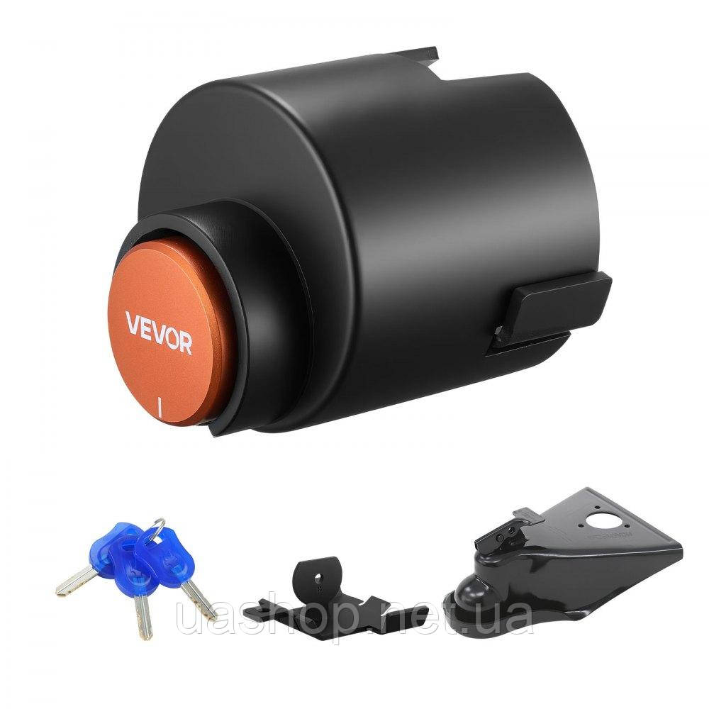 Vevor 310263 Захист від крадіжок причепа 142x175 мм сумісний з 58,7 мм муфти, фото 1