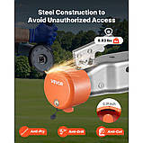 Vevor 310268 Протиугінний пристрій замка причепа для кульових зчеплень 47,5/50,8/58,7 мм, фото 3