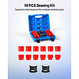 Vevor 310399 Набір інструментів для пресування підшипників, 14 предметів, для ущільнень підшипників з втулками та адаптерами, для, фото 2