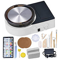 Vevor 312663 Міні-гончарний круг Електрична машина для виготовлення глиняного круга 158 мм для дітей білого кольору