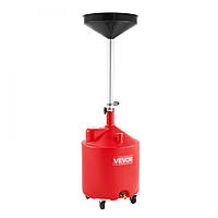 Vevor 310756 Візок для збору олії 68L, візок для збору олії з регульованою висотою бункера, контейнер для збору олії з колесами,