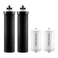 Vevor 311808 Gravity Water Filter Replacement Gravity Filter System Активоване вугілля 4шт