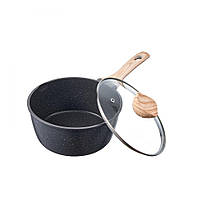 Vevor 311994 Каструля з антипригарним покриттям великої місткості 2,37 л із кришкою з загартованого скла, горщик для супу та