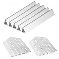 Vevor 311999 5 ароматизаторів + 2 нагрівальні пластини, ароматичні рейки, дифузор полум'я для грилів (серія Weber Genesis 300),