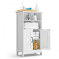 Vevor 315539 Шафа для ванної кімнати, шафа для зберігання у ванній кімнаті, регульована полиця