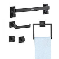 Vevor 315543 Набір аксесуарів для ванної кімнати (5 предметів), включаючи тримач для рушників (406,4 мм) та тримач для рушників