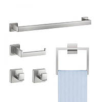 Vevor 315546 Набір аксесуарів для ванної кімнати з нержавіючої сталі 304 (5 предметів), включаючи тримач для рушників та тримач