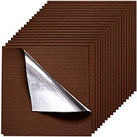 Vevor 316011 20 шт. Килимова плитка Самоклеюче килимове покриття для підлоги 609,6 мм Коричневий