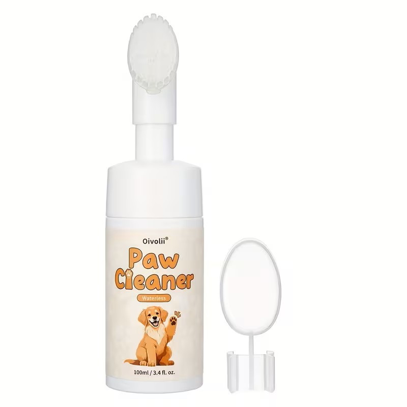 Очищувач для лап собаки з вбудованою щіткою, 100  мл, фото 1