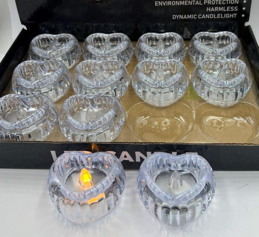 Свічка електрична "Серце полум'я " LED