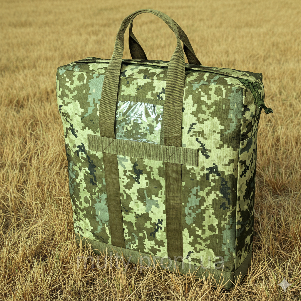 Сумка для бронежилета 32 л. ММ14 Укр піксель, цифра транспортна, чохол на плитоноску, броник, плитник для ЗСУ, НГУ, ТРО, ССО, фото 1