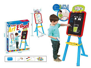 Мольберт двосторонній, крейда, маркери “пиши-витирай”, магніти