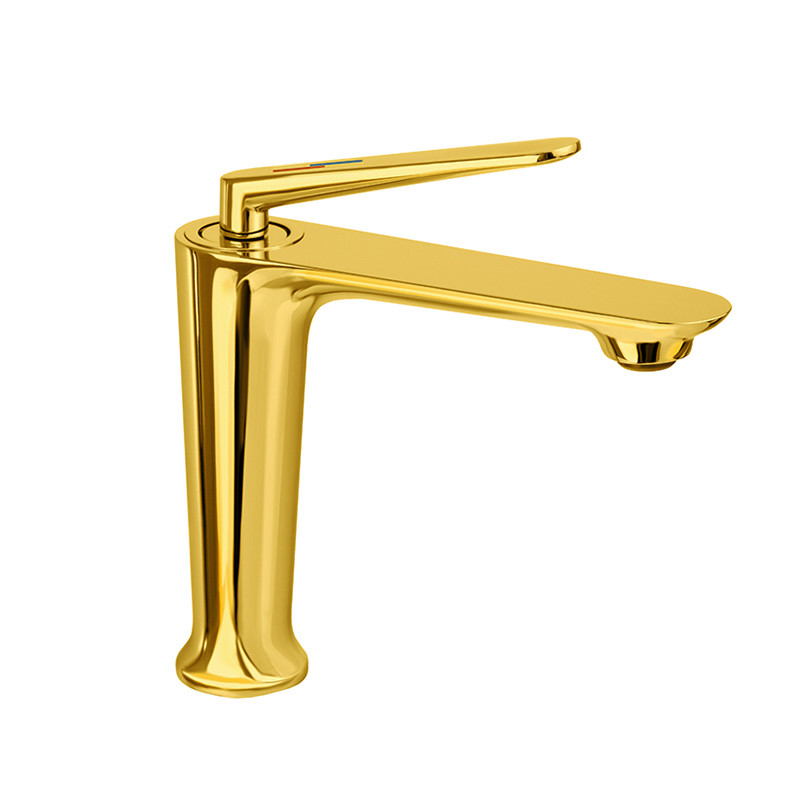 Змішувач для умивальника MONE Deluxe Instant Shadow 26001G Gold, фото 1