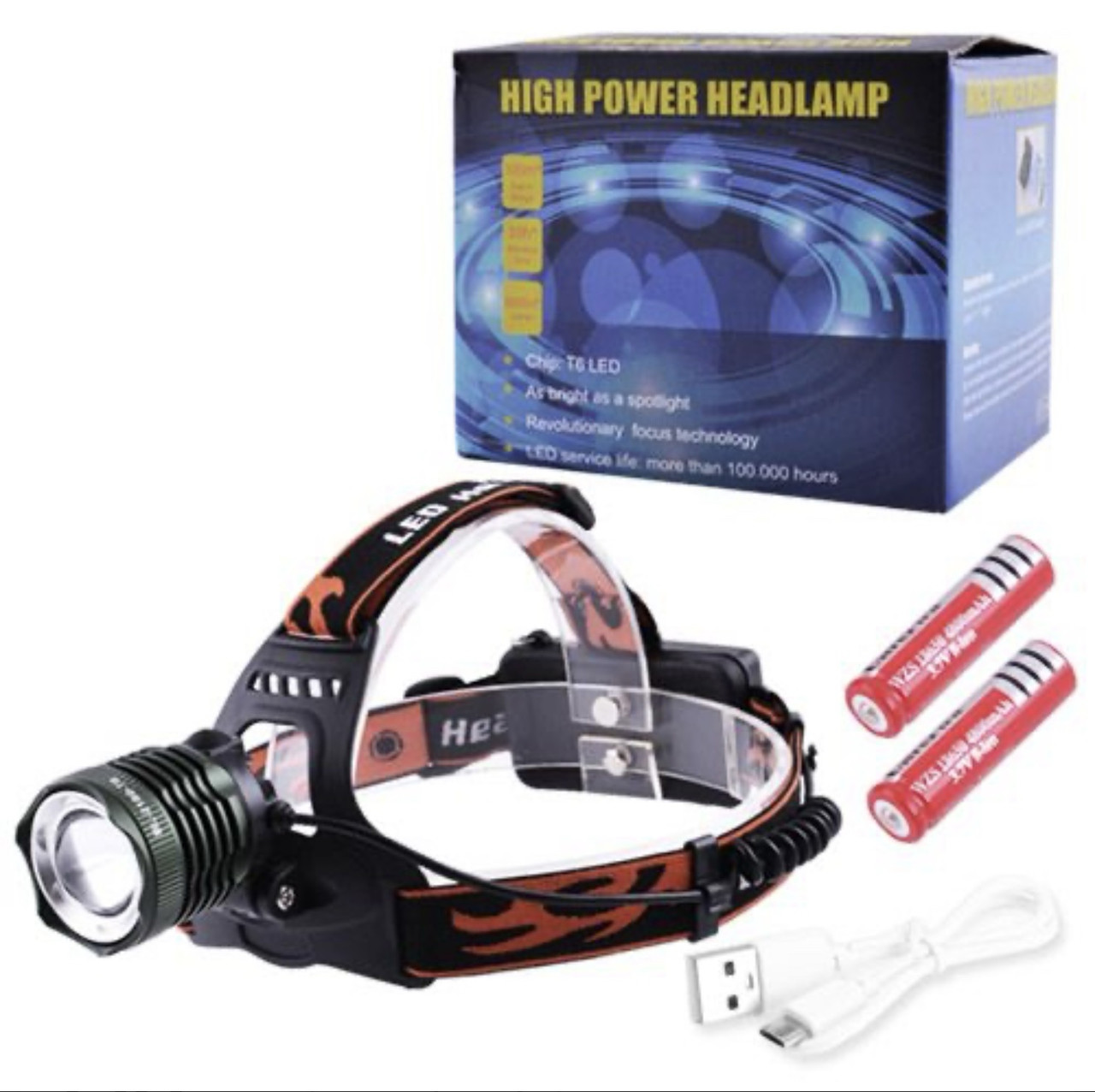 Ліхтар налобний Bailong BL-2189-T6