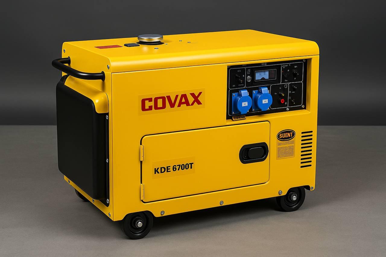 Дизельний генератор COVAX KDE6700T 5 кВт SILENT автономна електростанція, економічним двигуном і шумопоглинаючим корпусом DIESEL 5, фото 1