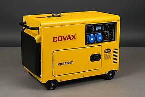 Дизельний генератор COVAX KDE6700T 5 кВт SILENT автономна електростанція, економічним двигуном і шумопоглинаючим корпусом DIESEL 5