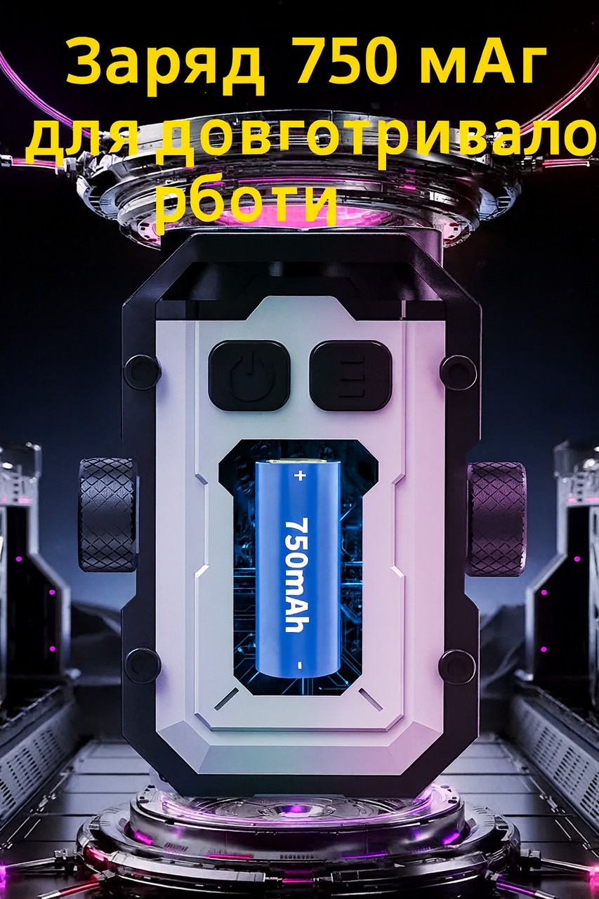 Тактичний LED брелок-ліхтарик 550 лм з USB-зарядкою, фото 1