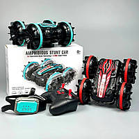 Машинка на пульте радиоуправления Amphibious Stunt Car B500-2 2in1 (+управление жестами) (15.5см)
