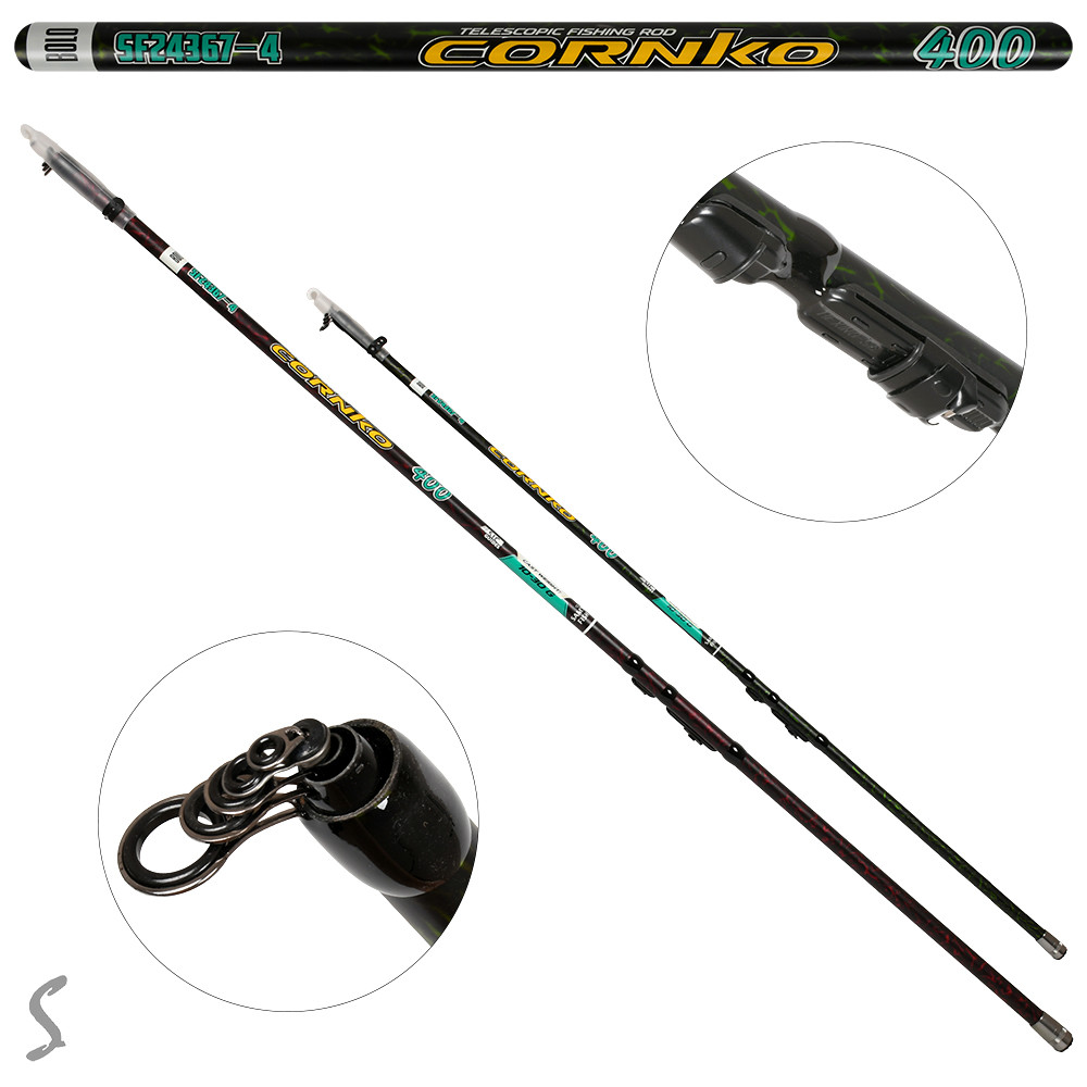 Болонська Вудка з кільцями "Cornko" 4 м (10-30 г)