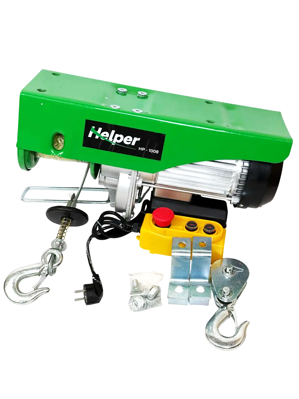 Тельфер електричний 500/1000 кг 12 м Helper HP-1008 надійна електролебідка для будівництва, фото 1