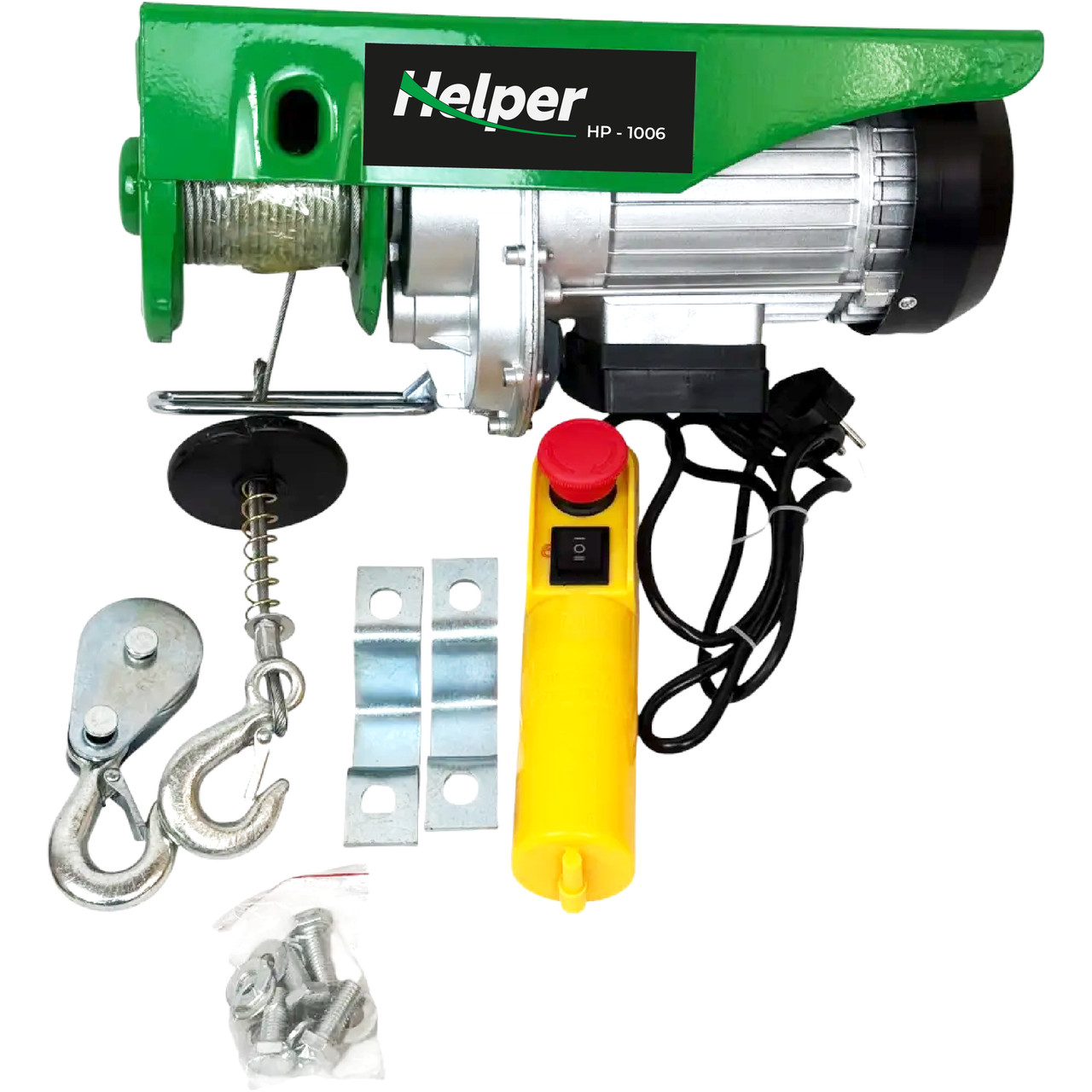 Електричний тельфер 300/600 кг 12 м Helper HP-1006 електрична таль, фото 1