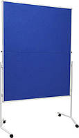 Дошка-перегородка 120x150 см текстильна, складна, на колісчатках