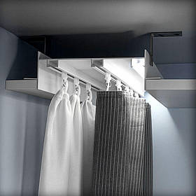 Вбудований карниз для гіпсокартону ГРАЦІЯ-2У LED ЛЮКС білий