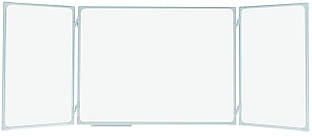 Дошка-триптих для письма маркером/лакована поверхня 90x120/240 см