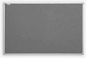 Текстильна дошка 60x90 см в алюмінієвій рамці C-line cіра