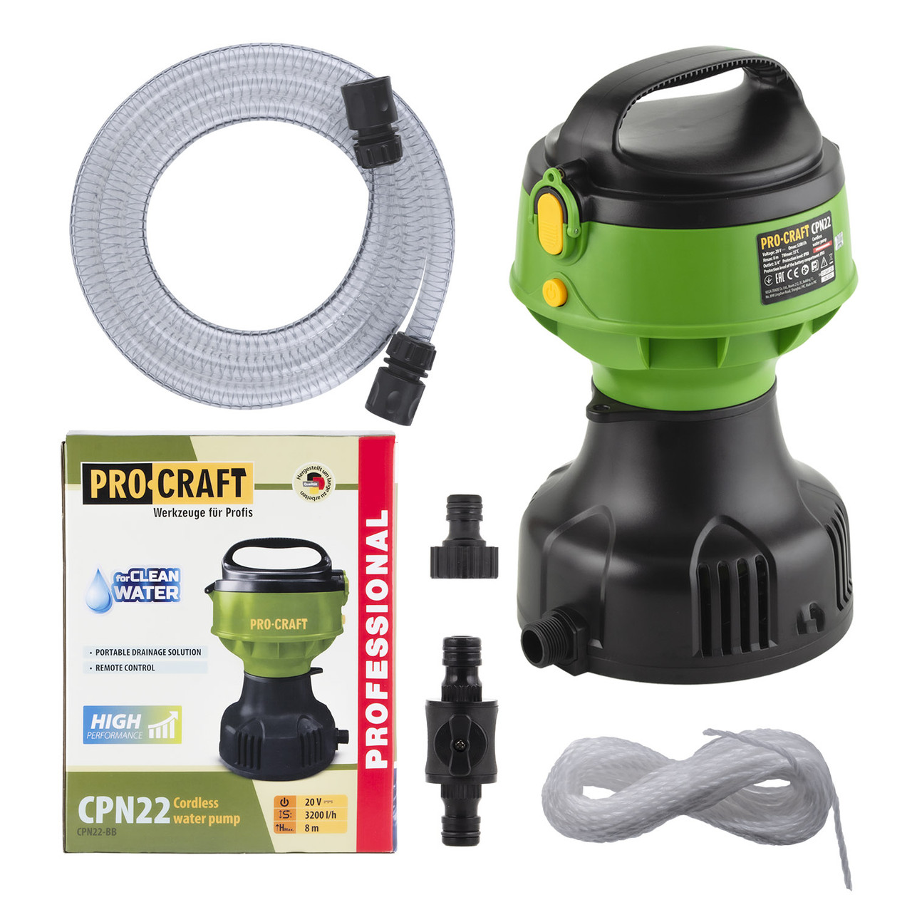 Плаваючий насос на акумуляторі Procraft CPN22bb (без акб та зп), фото 1