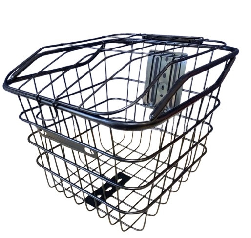 Металевий кошик для велосипеда колір чорний (28119), фото 1