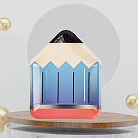 Набір тарілок Олівець синій паперові одноразові 18х21 см 10 шт  Польща