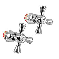 Globus Lux CRUIZE GBC-03S-MEC  Ручки з кранбуксами (пара) (гума)