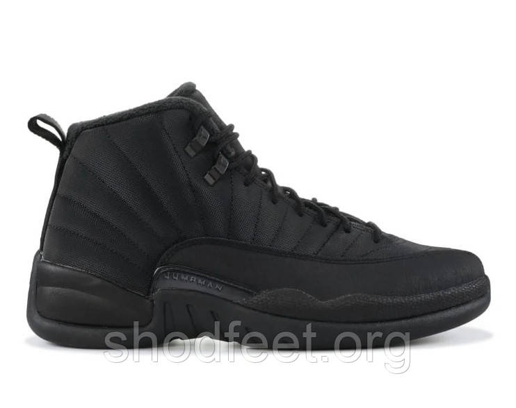 Кросівки Air Jordan 12 Retro Black баскетбольні чорні, фото 1