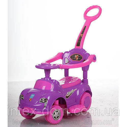 Дитяча машинка каталка толокар Bambi M 3274-8-9 музика батьківська ручка колесо 360градусов, фото 1
