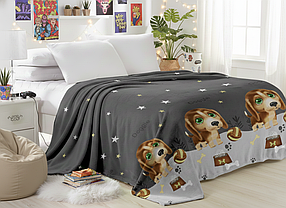 Плед з мікрофібри Велсофт Маленький песик 160х210 см