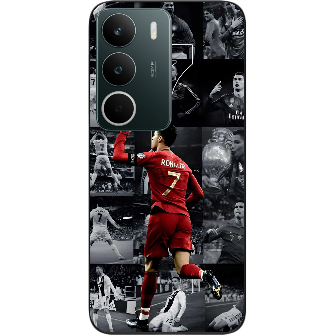 Силіконовий чохол Epik для Realme C71 4G з принтом Рональдо колаж, фото 1
