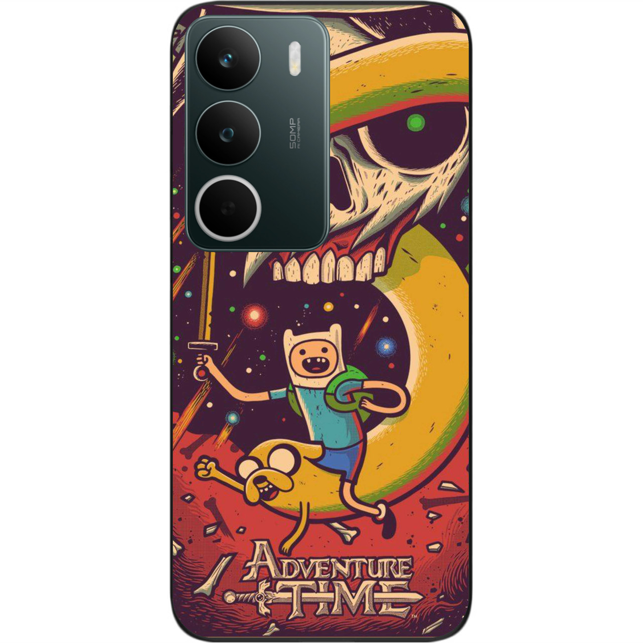 Силіконовий чохол Epik для Realme C71 4G з принтом Adventure Time Битва з пітьмою, фото 1