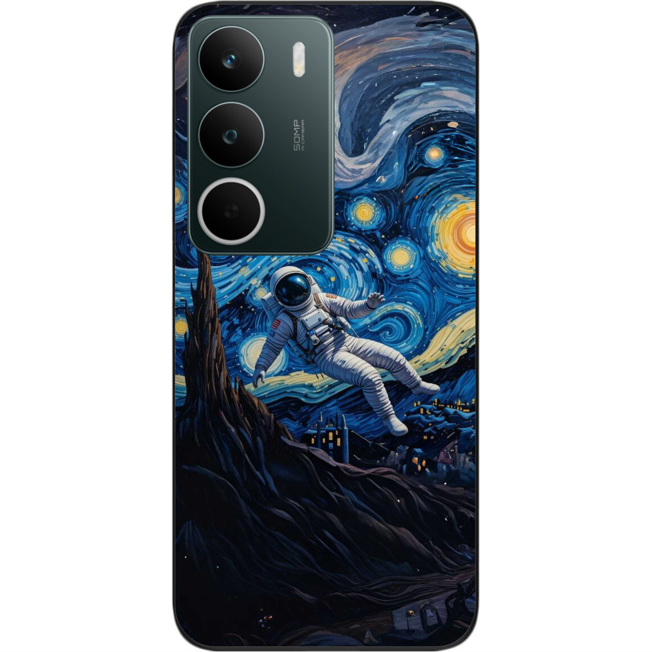 Чохол силіконовий Epik для Realme C71 4G з картинкою Космос Ніч, фото 1