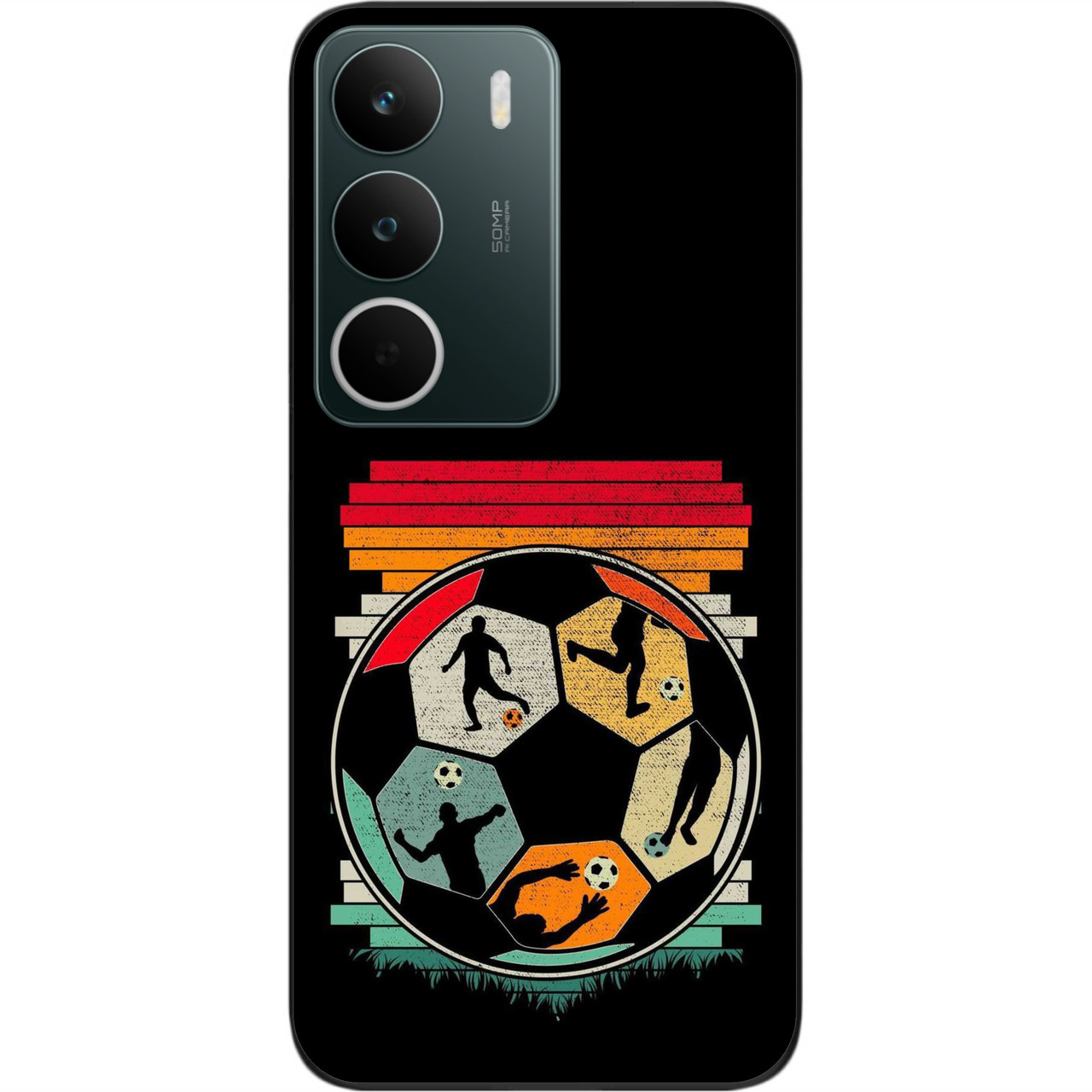Силіконовий чохол Epik для Realme C71 4G з принтом Ретро Футбол, фото 1