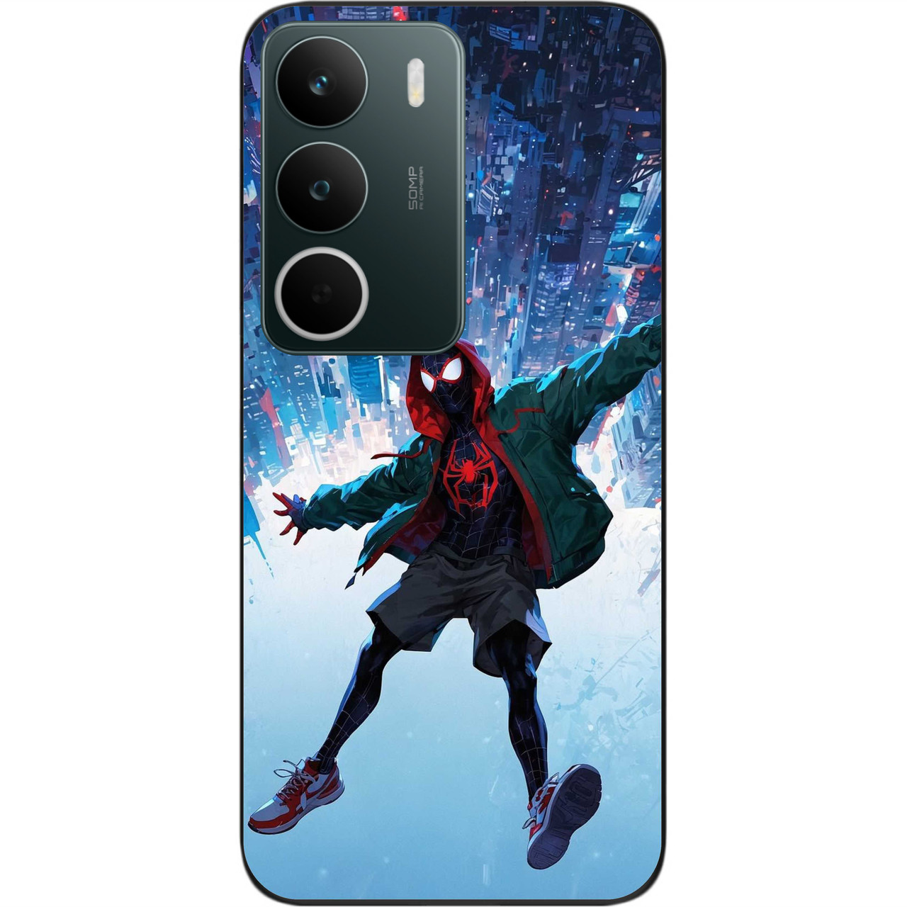 Силіконовий чохол Epik для Realme C71 4G з принтом Падіння у мегаполіс, фото 1