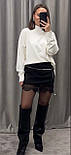 Спідниця міні з мереживом 3597, фото 2