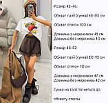 Спідниця міні з мереживом 3597, фото 9